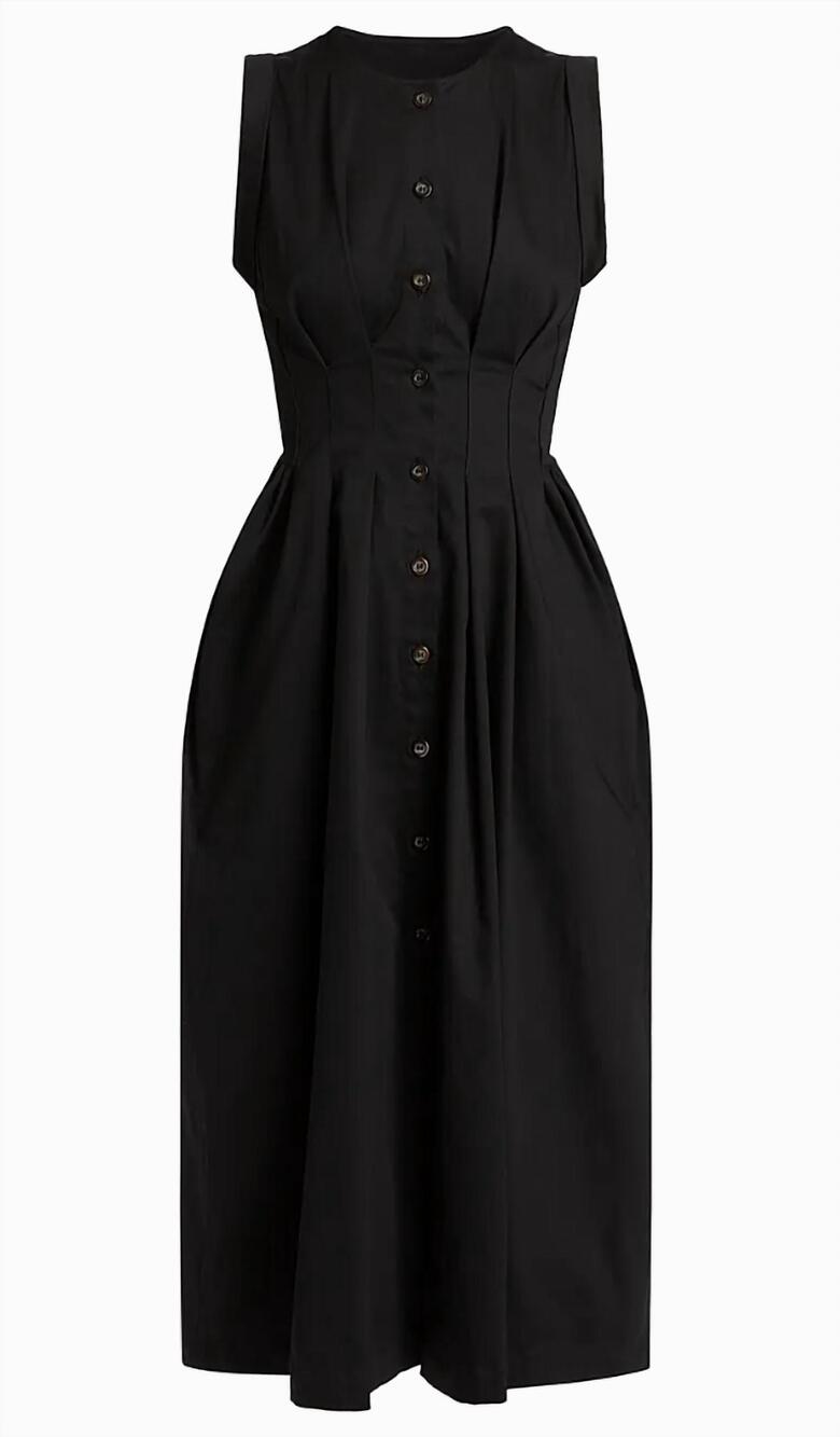 NEW KIKA VARGAS women's mette dress in black